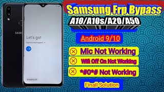 samsung galaxy a10s frp bypass wifi off on mic not working android 9 10 A107A207A217A507 frp [upl. by Albertina]