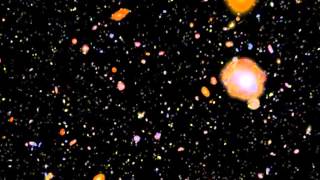 Hubble Ultra Deep Field 3D FlyThrough [upl. by Airamahs]