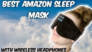 Bluetooth Sleep Mask With Headphones Review  Product from Amazon [upl. by Sidra]