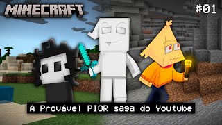 O COMEÇO DE UMA RIDÍCULA SAGA  Minecraft 1 [upl. by Reviere]