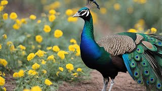 Majestic Peacock Show in My BackyardStunning Wildlife Encounter peacock [upl. by Yeoj]