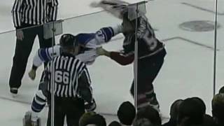 Sean Avery vs Ed Jovanovski Dec 19 2005 [upl. by Oluap]