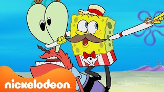 SpongeBob  SpongeBob amp Thaddäus TÄUSCHEN Mr Krabs 🦀  Nickelodeon Deutschland [upl. by Nezah]