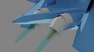 Su30 Thrust Vectoring Demo  Blender Animations [upl. by Libbi]