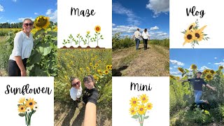 Sunflower maze 🌻 mini vlog [upl. by Nee]