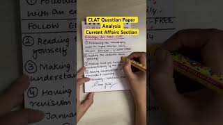 CLAT 2025 Current Affairs Question Paper Analysisclat paper analysisCLAT GK Review of 2025 Paper [upl. by Simonsen]