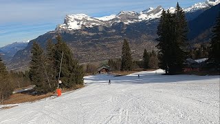 IS THIS HARD ENOUGH FOR A RED RUN GoPro HD POV Skiing RED MARMIRE  MEGEVE ski resort  Feb 2024 [upl. by Eceinal]