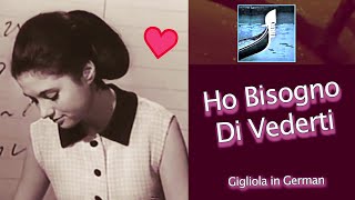 GIGLIOLA CINQUETTI quotHO BISOGNO DI VEDERTIquot German version on German TV 1965 Testo  lyrics ⬇ [upl. by Jermyn]