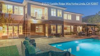 21522 Saddle Ridge Way Yorba Linda CA 92887 [upl. by Dexter]