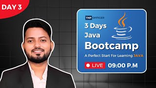 🔴 Java Bootcamp  Day3  TNP OFFICER  2024 java javabootcamp [upl. by Ayatnohs]