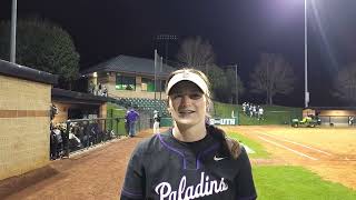 Furman Paladins Softball furmanjoust furman furmanpaladins socon softball [upl. by Eronaele]