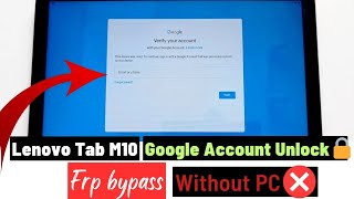 Lenovo M10 Tablet FRP BYPASS  TBX505X  Google Unlock without PC  TOOBA MOBILES [upl. by Parcel]