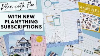 PLAN WITH ME amp FLIP THROUGH  NEW PLANYTHING SUBSCRIPTIONS  THE HAPPY PLANNER [upl. by Ashford]