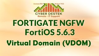 10  Fortigate  FortiOS 563  Virtual Domain [upl. by Sirromal]