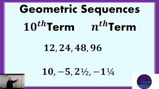 Geometric Sequence 10th Term and nth Term [upl. by Devin]