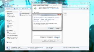 How to Recover a Deleted File or Restore a File that was Overwritten [upl. by Aihsas]