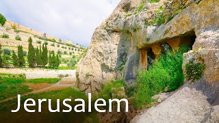 JERUSALEM Kidron Valley Mount of Olives City of David Western wall [upl. by Nageet286]