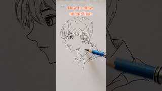 Draw anime face easy [upl. by Allana]