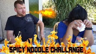 SPICY NOODLE CHALLANGE  SCHÄRSTE NUDELN DER WELT CHALLANGE [upl. by Aiet672]