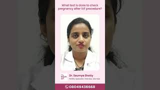 What the tests to check an IVF pregnancy  Dr Soumya  IVF specialist  Nova IVF Chembur Mumbai [upl. by Meggi]