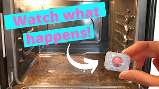 Oven Cleaning with a Dishwasher Tablet  Oven Cleaning Hacks  How to Clean an Oven Easily [upl. by Ribaj149]