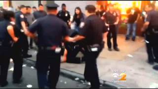 NYPD Officer Suspended After Video Shows Him Kicking Man In Brooklyn [upl. by Hanson]