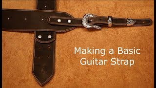 How to Make a Leather Guitar Strap [upl. by Ayotol]