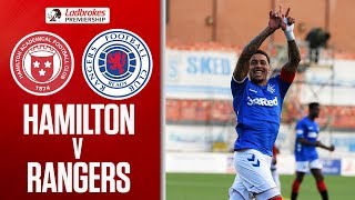 Hamilton 14 Rangers  Tavernier Brace As Rangers Score Four  Ladbrokes Premiership [upl. by Adnyc708]