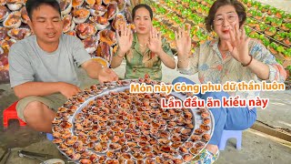 1423 MẸ CHỒNG NGỠ NGÀNG CÙNG CẢ NHÀ CẠY SÒ HUYẾT NƯỚNG MỠ HÀNH SIÊU NGHIỆN [upl. by Palila]