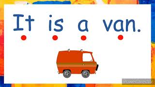 CVC Reading Lesson 1  CVC words in Sentences  Sentences with Short Vowel Aa [upl. by Nnylyt]