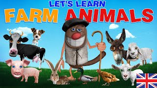 Foufou  Lets Learn Farm Animals for Kids in ENGLISH S01 4k [upl. by Cheffetz85]