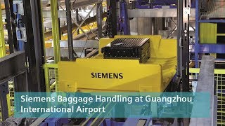 Siemens Baggage Handling at Guangzhou Int Airport T2 [upl. by Ayatan]