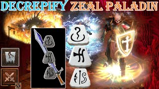 Diablo 2 Resurrected  Decrepify Lawbringe Zeal Paladin Uber Tristram [upl. by Nylecsoj]