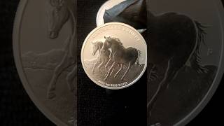 Australian brumby 1oz silver coin preciousmetals silvercoins [upl. by Ainoloppa444]