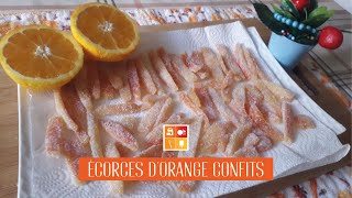 Écorces dorange confits  قشر البرتقال طايب في شربات معسل مجفف [upl. by Nomor]