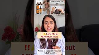 Facts about minoxidil use hairfall hair haircare hairgrowth spray minoxidil hairfallcontrol [upl. by Nidnarb101]