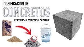 DOSIFICACION DEL CONCRETO  Resistencias cálculos y cuantificación de material   ARTOSKETCH [upl. by Codel]