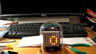 WiseClock  Arduinobased clock 8x8 RG LED matrix [upl. by Ainedrag]