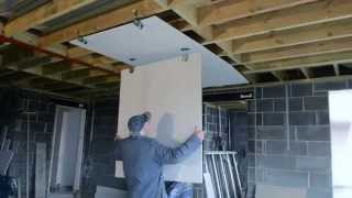 How to Fit Plasterboard to an Existing Ceiling Double Boarding a Plaster Board Drywall Ceiling [upl. by Feilak205]