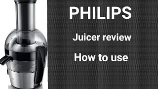 Philips HR186320 700W Juicer honest review how to use  demo [upl. by Aytida]