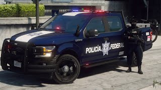 GTA 5 POLICIA  FEDERAL Y ESTATALES EN PERSECUCION  TheAxelGamer [upl. by Ailesor]