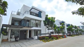 Beautiful amp Fully Furnished 3BHK Duplex Villa For Sale in Hyderabad Gated Community [upl. by Dorkas]