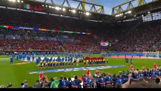 Italian fans euro 2024  italy national anthem euro 2024  Albania vs italy [upl. by Esiuole]