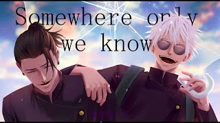 Somewhere Only We Know  Gojo And Geto EditAMV [upl. by Nagiam]