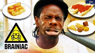 Whats the WORST FOOD to eat if its VERY WINDY outside🤔  Brainiac [upl. by Cheatham]