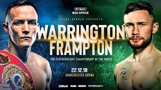 IT’S ON WARRINGTON V FRAMPTON CONFIRMED  22ND DECEMBER  MANCHESTER ARENA  BT SPORT BOX OFFICE [upl. by Nitsreik353]