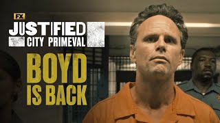 Boyd Crowder’s Return  Scene  Justified City Primeval  FX [upl. by Novaelc]