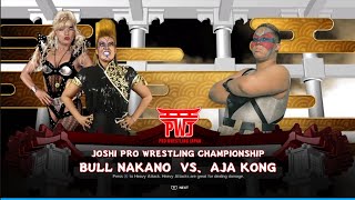 Bull Nakano vs Aja Kong Pro Wrestling Japan WWE 2K24 [upl. by Norrahs895]