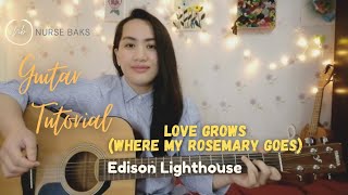 Love grows  Where my Rosemary goes Edison Lighthouse Guitar tutorial No capo [upl. by Julita]