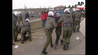 Germany  Protest over nuclear waste shipment [upl. by Bick753]